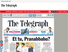 Tablet Screenshot of epaper.telegraphindia.com